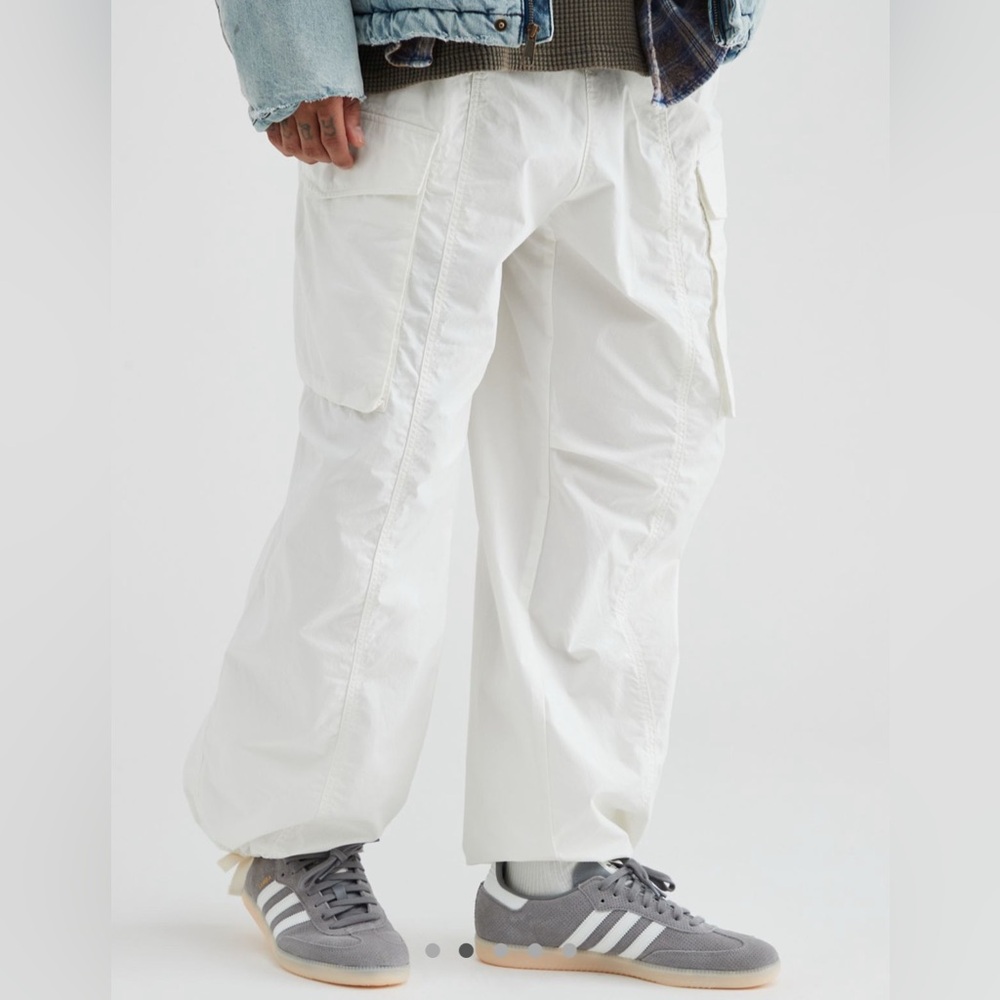 BDG White Cargo Pants